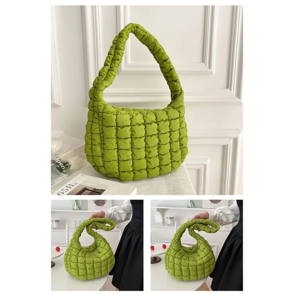 Bubble Quilted Hobo Women Handbag Shoulder Bag